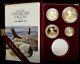 1995-w 10th Anniversary 4 Coin Proof Gold American Eagle Set Withogp No Silver $1