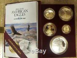 1995-W American Eagle 10th Anniversary Gold & Silver Bullion Proof Set OGP & COA