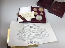 1995-W American Eagle 10th Anniversary Gold & Silver Proof Set with Box & COA