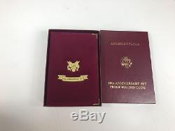 1995-W American Eagle 10th Anniversary Gold & Silver Proof Set with Box & COA