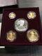 1995-w Proof Eagle 10th Anniversary Set Complete With 1995-w Silver Eagle