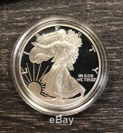1995-W Proof Eagle 10th Anniversary Set Complete With 1995-W Silver Eagle