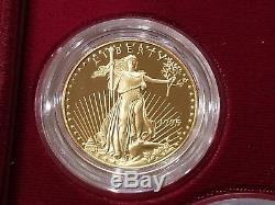 1995-W (key date) American Eagle 10th Anniversary Gold & Silver Proof Set (#btc)