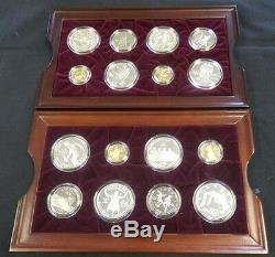 1996 Atlanta Olympic 16 Coin Gold Silver Proof Set Ogp Reduced10/29/18 1241jgr