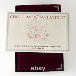 1996 PRESTIGE Silver Proof Set Complete with COA & Original Box
