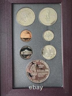 1996 PRESTIGE Silver Proof Set Complete with COA & Original Box