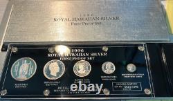1996 Royal Hawaiian Silver First Proof Set With Certificate. 999 Silver Complete
