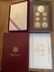 1996-s Us Mint Prestige Proof Set Olympic Commemorative Silver Dollar Box & Coa