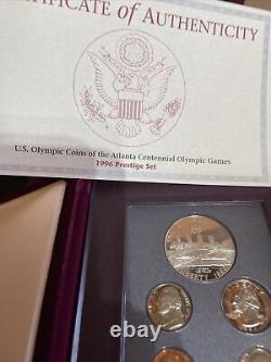 1996 Silver Prestige Mint Set With Box And Coa. KEY DATE