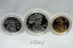 1997 American Eagle Impressions of Liberty Proof 3 Coin Set I-9708