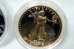 1997 American Eagle Impressions of Liberty Proof 3 Coin Set I-9708