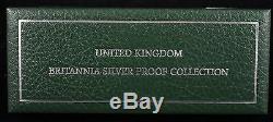 1997 Great Britain United Kingdom Britannia 4 Coin Silver Proof Set