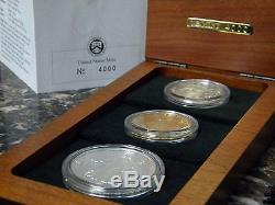 1997 Impressions of Liberty 3 Coin Proof Set Gold Platinum Silver Eagle Proofs