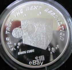 1997 Pobjoy Mint Star Trek Generations. 999 Silver Proof 6 Coin Set 2
