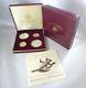 1997 Us Jackie Robinson 4 Coin Gold & Silver Proof & Uncirculated Set Box/ Coa