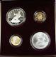 1997 U. S. Mint Jackie Robinson Commem. 4 Coin Silver & Gold Proof & Unc Set Dgh