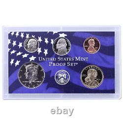 1999-2008 Proof Set Run Original Boxes & COAs 10 Sets CN-Clad US Mint 109 Coins