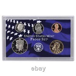 1999-2008 Proof Set Run Original Boxes & COAs 10 Sets CN-Clad US Mint 109 Coins