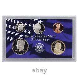 1999-2008 Proof Set Run Original Boxes & COAs 10 Sets CN-Clad US Mint 109 Coins