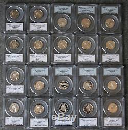 1999-2008-s Silver State Quarter 50 Coin Proof Set Pcgs Pr69 Dcam Deep Cameo