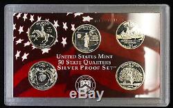 1999 2008 Silver Proof Sets Complete In Boxes With COA Great Collection Gift