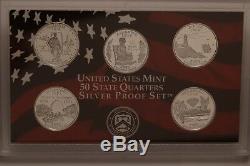 1999-2008 US MINT Silver Proof Sets (10 Sets) All State Quarters Gov't Pkgng
