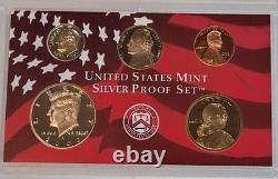 1999-2008 US Mint Silver Proof Partial Set 51 Coins 10 Sets No Quarters 90%