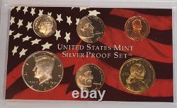 1999-2008 US Mint Silver Proof Partial Set 51 Coins 10 Sets No Quarters 90%
