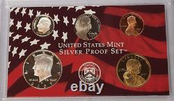 1999-2008 US Mint Silver Proof Partial Set 51 Coins 10 Sets No Quarters 90%