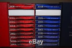 1999-2008 US Mint Silver Proof Set & Standand Proof Set, OGP, COA, Storage Boxes