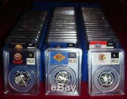 1999-2009 S Silver State Quarter 56 Coin Proof Set PCGS PR69 DCAM 25C PR69DCAM