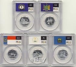 1999-2009 S Silver State Quarter 56 Coin Proof Set PCGS PR69 DCAM 25C PR69DCAM