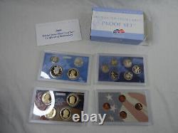 1999-2009 US Mint Proof Sets with Box & COA Lot of 127 Coins (11 Annual Sets)