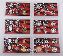 1999-2011 Complete U. S Mint Silver Proof Sets withState Quarters Lot x13 (#3896)