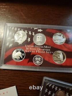 1999-2016 US Mint Silver Proof Sets Authenticated. Matching Number Box