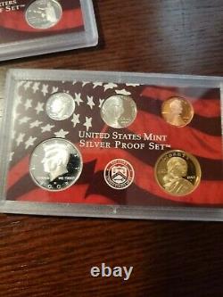 1999-2016 US Mint Silver Proof Sets Authenticated. Matching Number Box