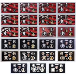 1999-2021 Partial Silver Proof Set Run No Box or COA 90% Silver 23 Sets 125 Coin