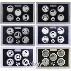 1999-2021 S State & Park Quarter 90% Silver Proof Set Run No Box or COA 113 Coin