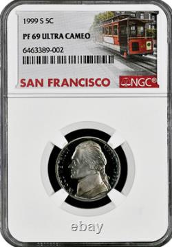 1999-S Silver Proof Set 9 Coin US Mint Set NGC graded PF69 Ultra Cameo
