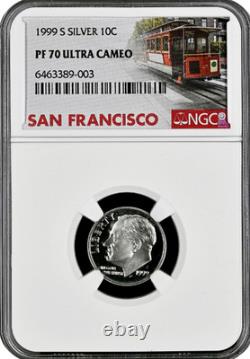 1999-S Silver Proof Set 9 Coin US Mint Set NGC graded PF69 Ultra Cameo
