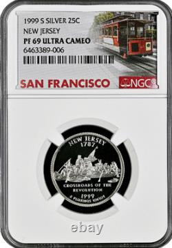 1999-S Silver Proof Set 9 Coin US Mint Set NGC graded PF69 Ultra Cameo