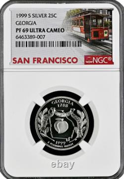 1999-S Silver Proof Set 9 Coin US Mint Set NGC graded PF69 Ultra Cameo