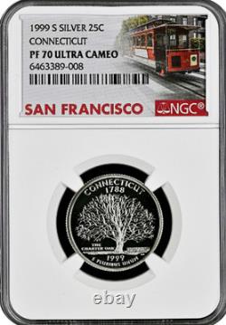 1999-S Silver Proof Set 9 Coin US Mint Set NGC graded PF69 Ultra Cameo