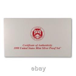 1999 Silver Proof Set U. S. Mint Original Government Packaging OGP COA
