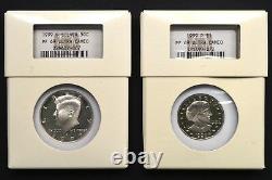 1999 U. S. Silver Proof Set Contained in Intercept Shield Cases NGC PF69 UCAM