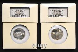 1999 U. S. Silver Proof Set Contained in Intercept Shield Cases NGC PF69 UCAM