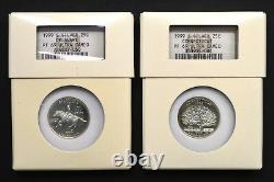 1999 U. S. Silver Proof Set Contained in Intercept Shield Cases NGC PF69 UCAM