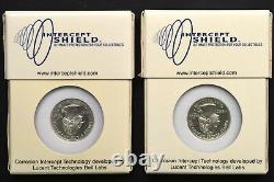 1999 U. S. Silver Proof Set Contained in Intercept Shield Cases NGC PF69 UCAM