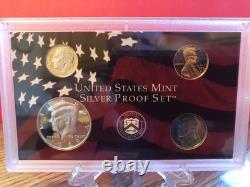 1999 United States Mint SILVER PROOF SET 9 Coin Set with State Quarters and COA