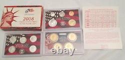 1999 to 2009 Silver Proof Set U. S. Mint COA 11 Silver Sets with Silver Quarters